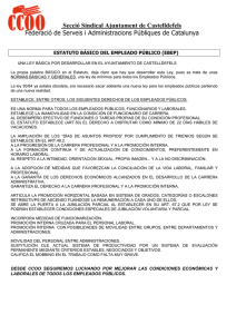 Secció Sindical Ajuntament de Castelldefels Federació de Serveis i