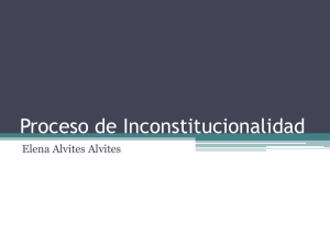 Proceso de Inconstitucionalidad: Finalidad y norma objeto de control
