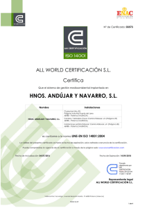 ISO 14001 - Hermanos Andujar y Navarro