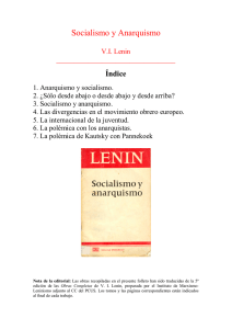 Lenin - Socialismo y Anarquismo
