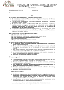 examen test y respuestas - Comarca Andorra