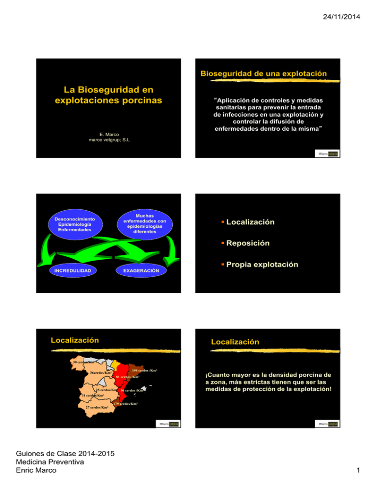 La Bioseguridad En Explotaciones Porcinas