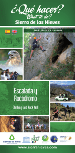 Escalada y Rocódromo - Sierra de las Nieves