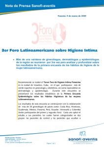 3er Foro Latinoamericano sobre Higiene Intima