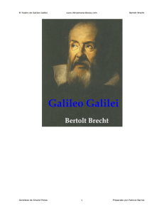 El Teatro de Galileo Galilei www.librosmaravillosos.com Bertolt