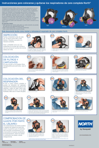 Instrucciones para colocarse y quitarse los respiradores de cara