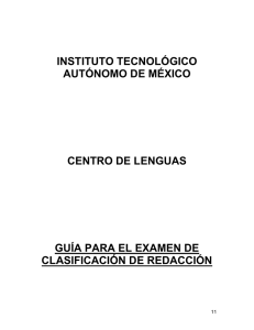 Guía Examen de Redacción