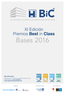 Bases Premios BiC 2016 - Premios Best in Class