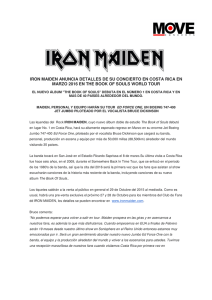 iron maiden anuncia detalles de su concierto en costa rica en marzo