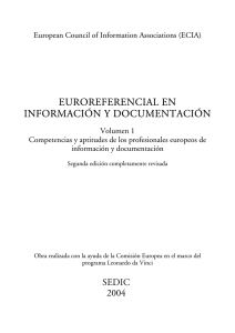 euroreferencial en información y documentación