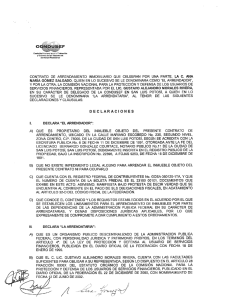 contrato de arrendamiento inmobiliario que celebran por