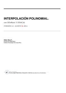 forma de lagrange del polinomio interpolante.