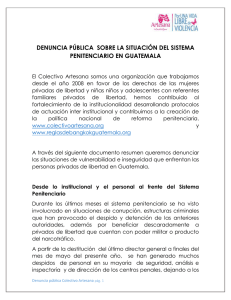 DENUNCIA PÚBLICA SOBRE LA SITUACIÓN DEL SISTEMA