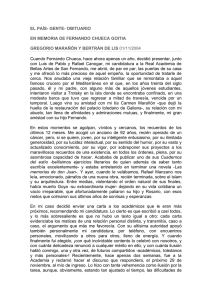 En memoria de Fernando Chueca Goitia. El País, 1-9-04.