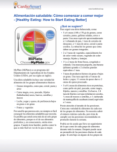 Alimentación saludable: Cómo comenzar a comer