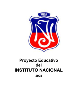 Proyecto Educativo - Instituto Nacional