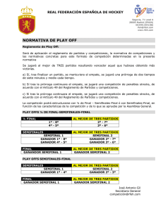 normativa de play off - Real Federación Española de Hockey