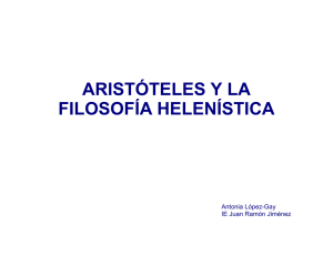 aristóteles y la filosofía helenística