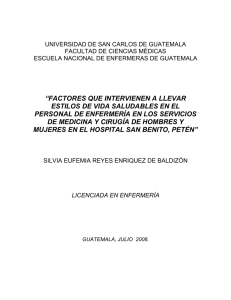 factores que intervienen a llevar estilos de vida saludables