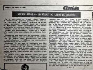 WILSON ARMAS -- UN ATRACTIVO LIBRO ·oE CUENTOS >