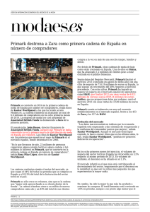 Primark destrona a Zara como primera cadena de España en