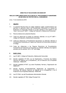 directiva nº 004-2010/dir-cod-indecopi reglas complementarias