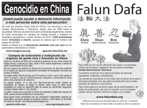 Volante Falun Dafa mayo 2011