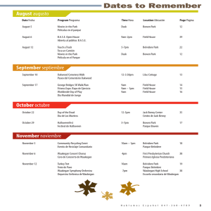 Dates to Remember - Waukegan Park District