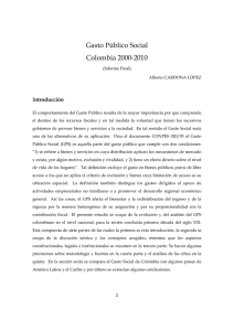 Gasto Público Social Colombia 2000-2010