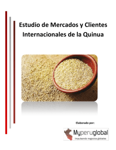 Estudio de Mercados y Clientes Internacionales de la