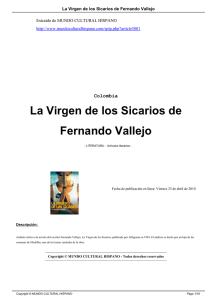 La Virgen de los Sicarios de Fernando Vallejo