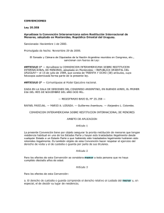 Convención Interamericana sobre Restitución Internacional de