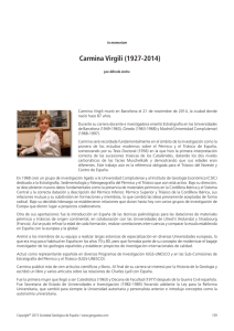 Carmina Virgili (1927-2014) - Sociedad Geológica de España