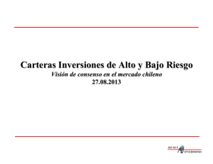 Carteras Inversiones de Alto y Bajo Riesgo