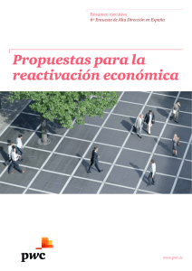 Propuestas para la reactivación económica