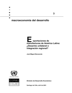 Exportaciones de manufacturas de América Latina