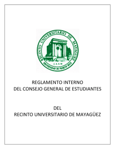 reglamento interno del consejo general de estudiantes del recinto