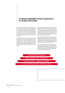 La Responsabilidad Social Corporativa en Grupo Santander