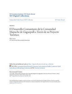 El Desarrollo Comunitario de la Comunidad Mapuche de