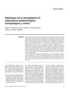 Haplotipos de la hemoglobina S: importancia epidemiológica