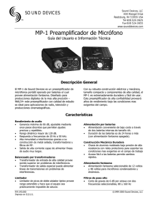 MP1 User Guide Spanish