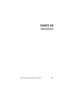 PARTE VII Genómica - Biblioteca Virtual Universal