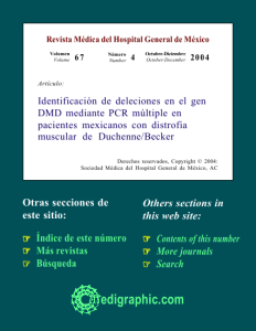 Identificación de deleciones en el gen DMD