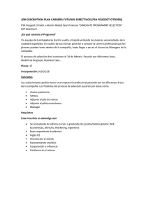 job description plan carrera futuros directivos (psa peugeot