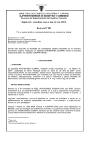 Sentencia 4 de 08/05/2007 - Superintendencia de Industria y