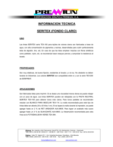 INFORMACION TECNICA SERITEX (FONDO CLARO)