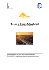 ¿Qué es la Energía Fotovoltaica?