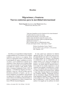 Migraciones y fronteras Nuevos contornos para la movilidad
