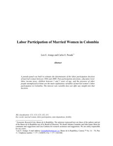 Labor Participation of Married Women in Colombia