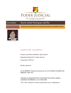 Currículum María Isabel Rodríguez del Río